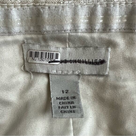 ML Monique Lhuillier x BHLDN Women’s Mallory Jaquard White Strapless Mini Dress - Picture 5 of 14